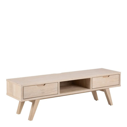 A-Line TV Unit White Oak