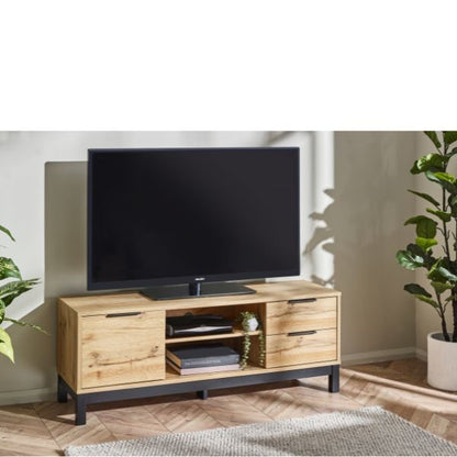 Bali TV Unit in Light Oak in Living Room