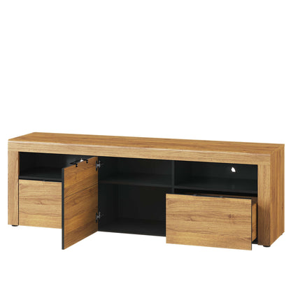 Camar TV Unit Drawers Open