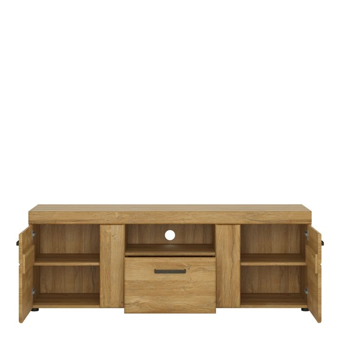 Cortina TV Unit Drawers Open