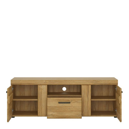 Cortina TV Unit Drawers Open