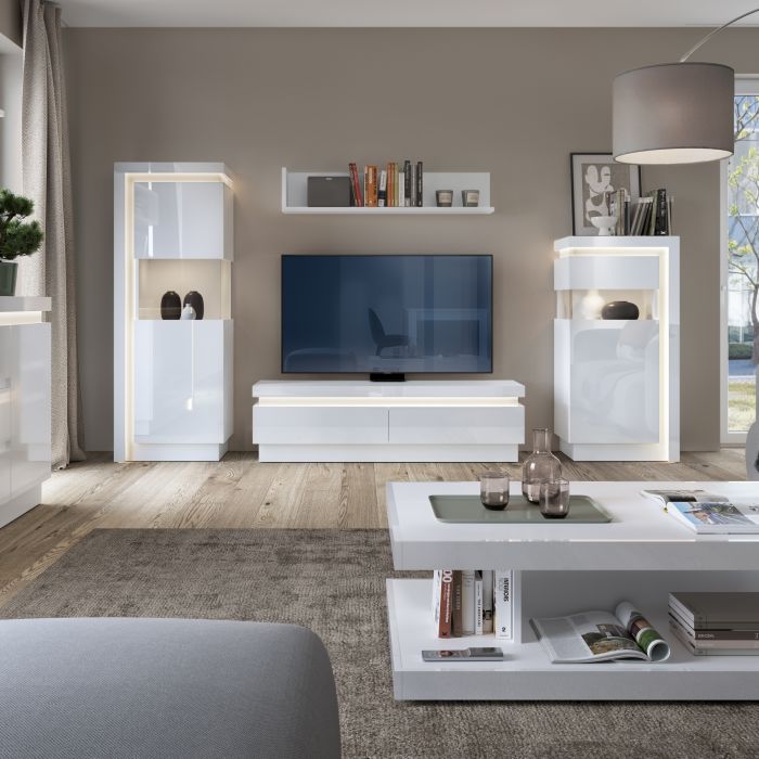 Living TV Unit in Living Room White