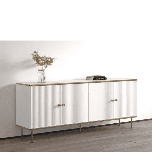 Maison Sideboard 4 Door White in Living Room