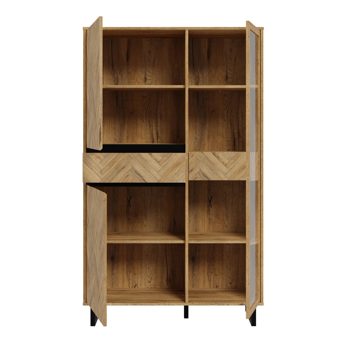 Nikomedes Cabinet Doors Open Front