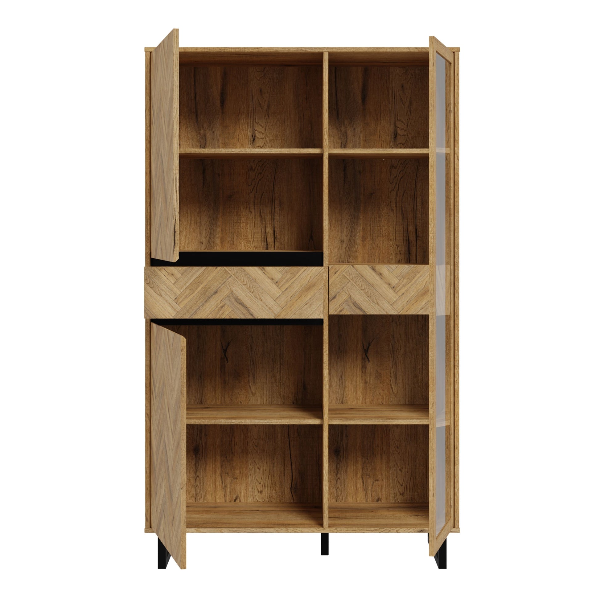 Nikomedes Cabinet Doors Open Front