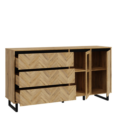 Nikomedes Sideboard Doors Open Side