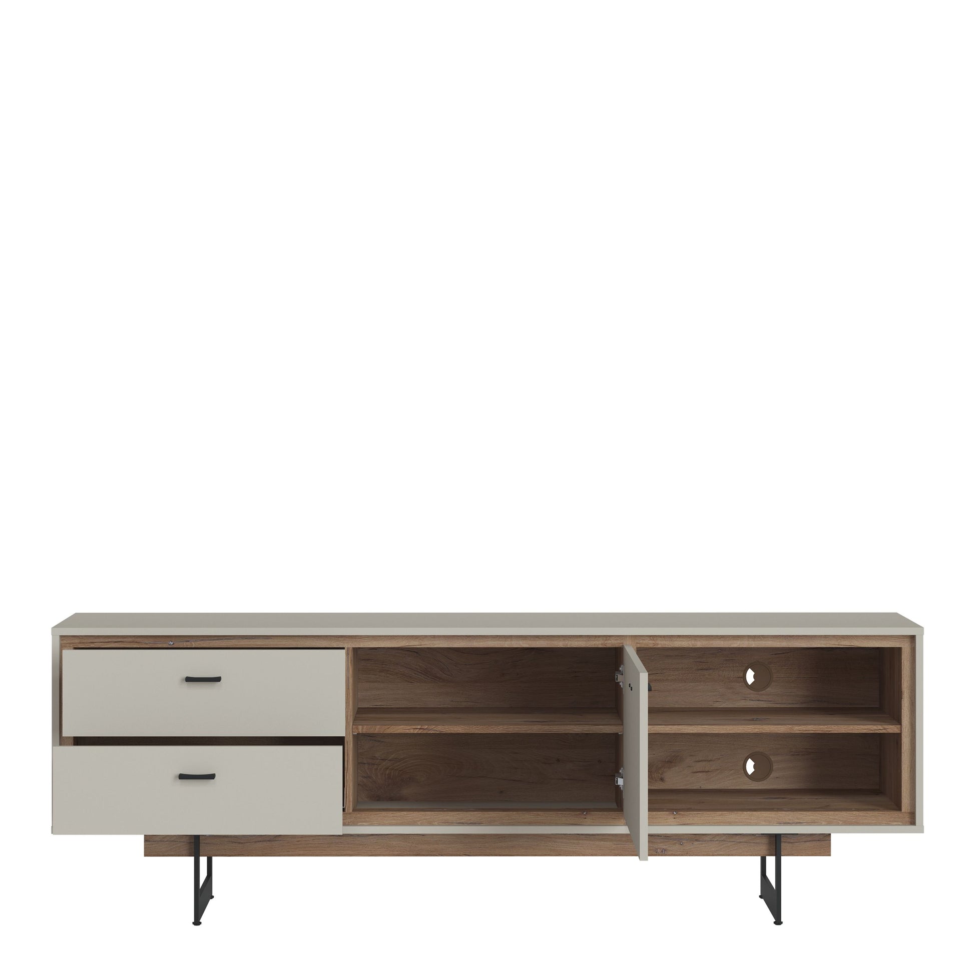 Rivero TV Unit Drawers Open