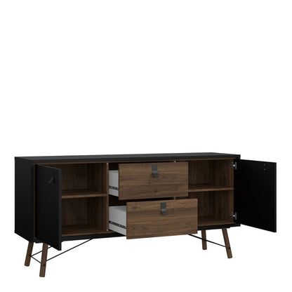 Ry Sideboard Doors & Drawers Open