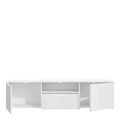 Sienna TV Unit Drawers Open Front View