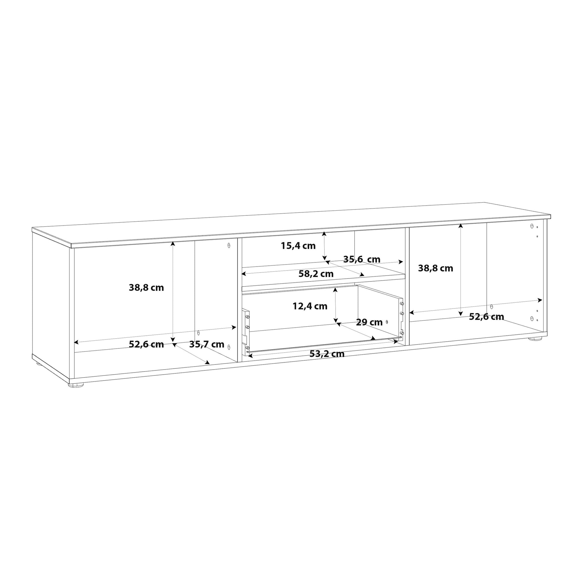 Sienna TV Unit Dimensions