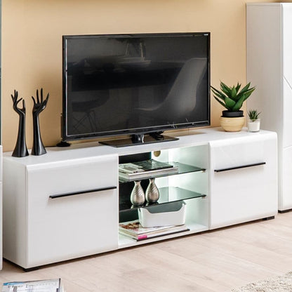 Terrento TV Unit 2 Doors in White Gloss